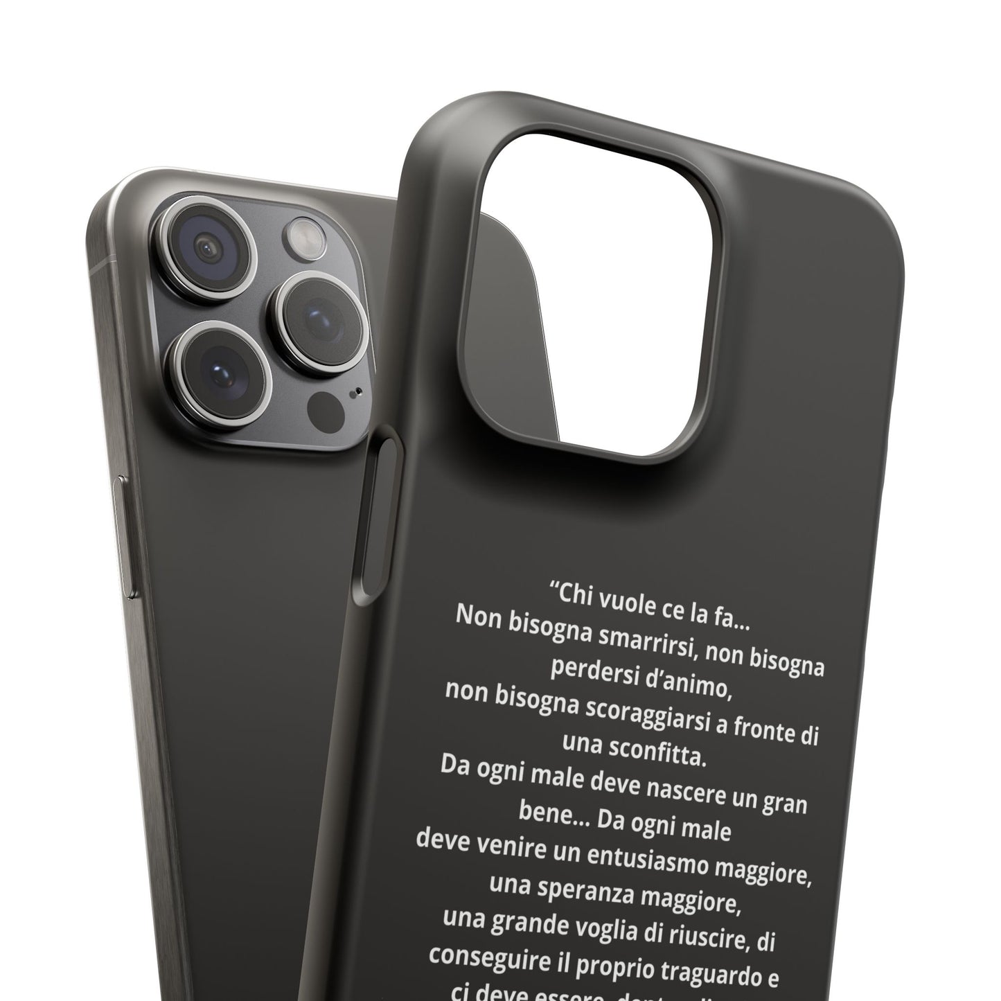 Cover Snap iPhone Silvio Motivazione - ChicGallery