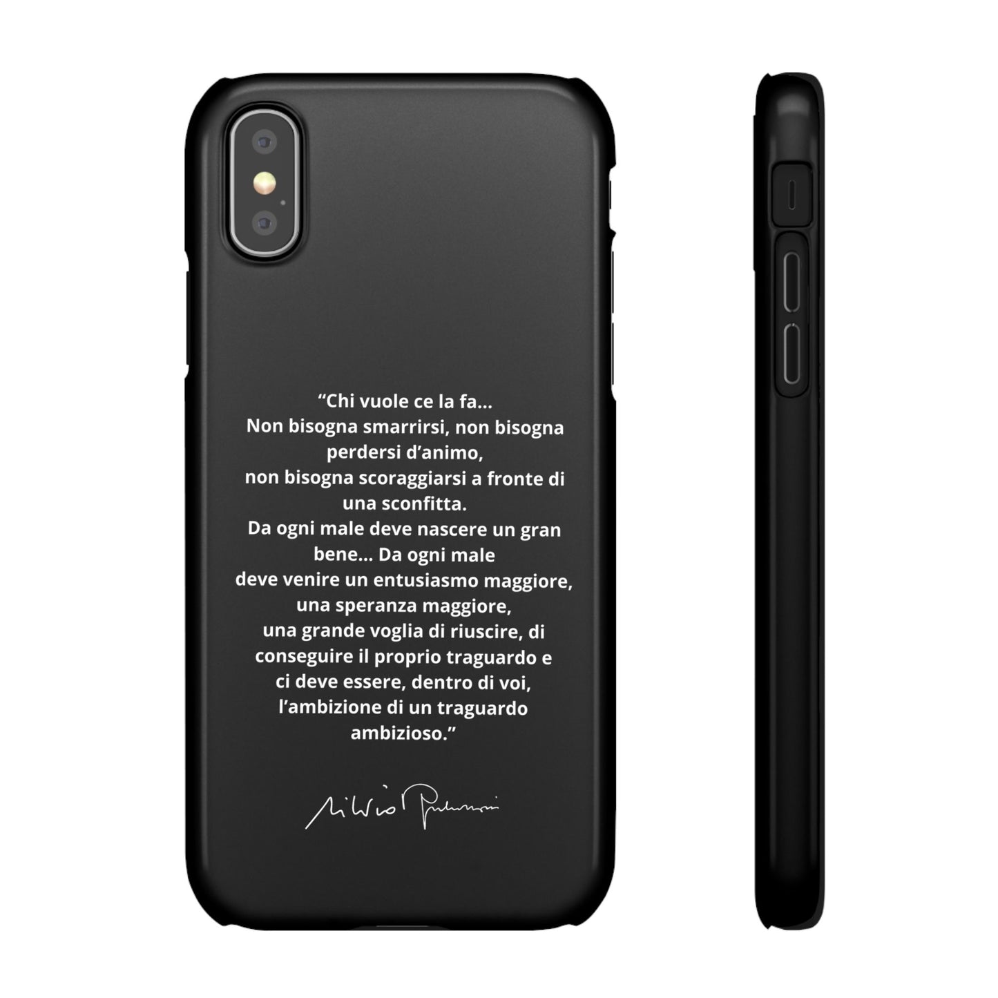 Cover Snap iPhone Silvio Motivazione - ChicGallery