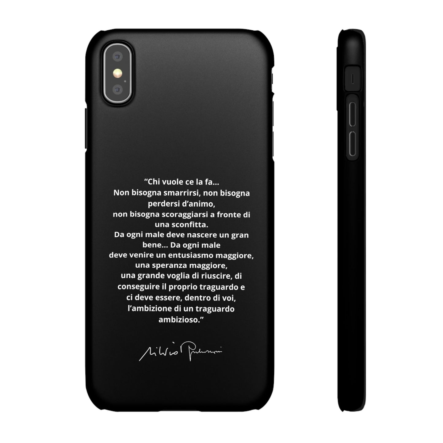 Cover Snap iPhone Silvio Motivazione - ChicGallery
