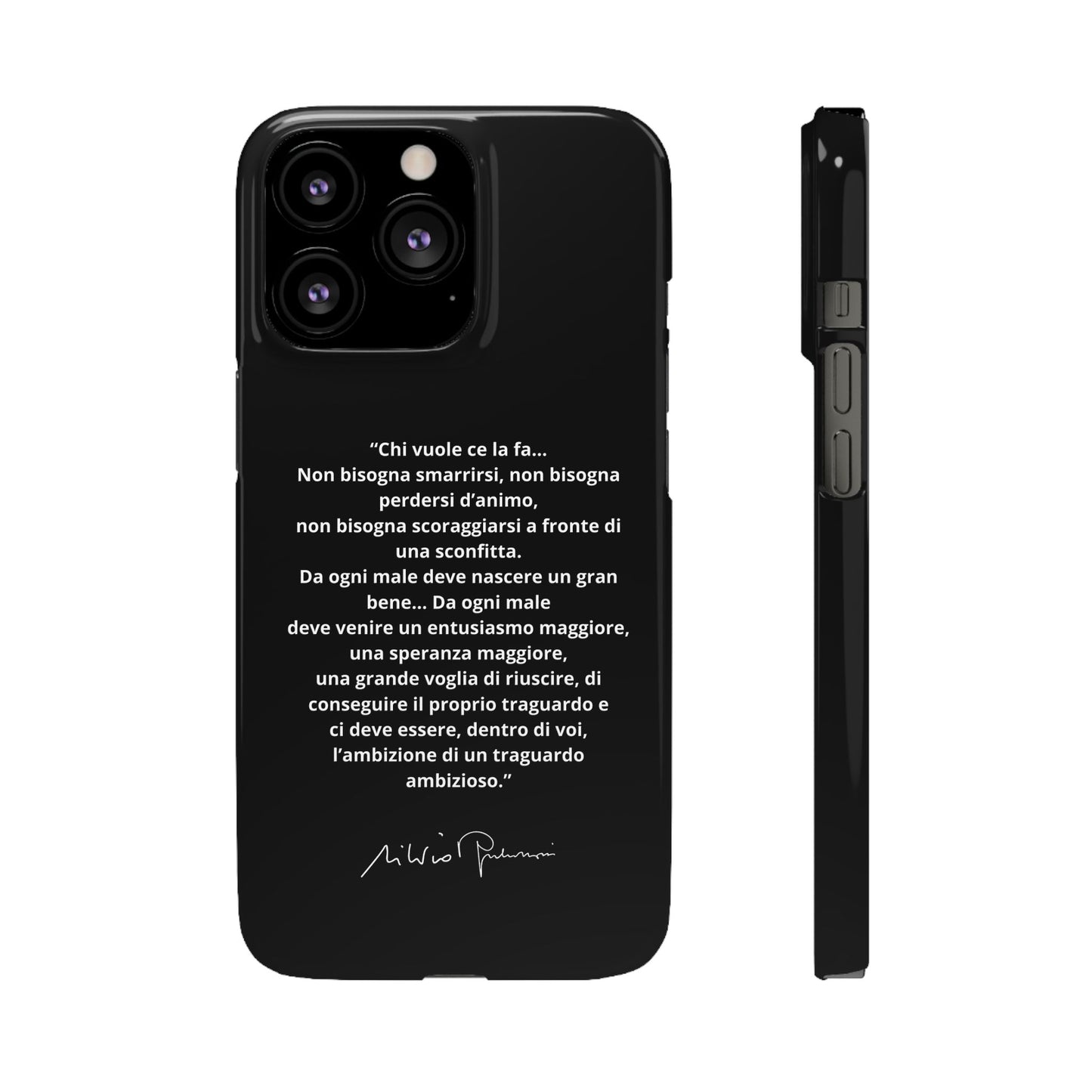 Cover Snap iPhone Silvio Motivazione - ChicGallery