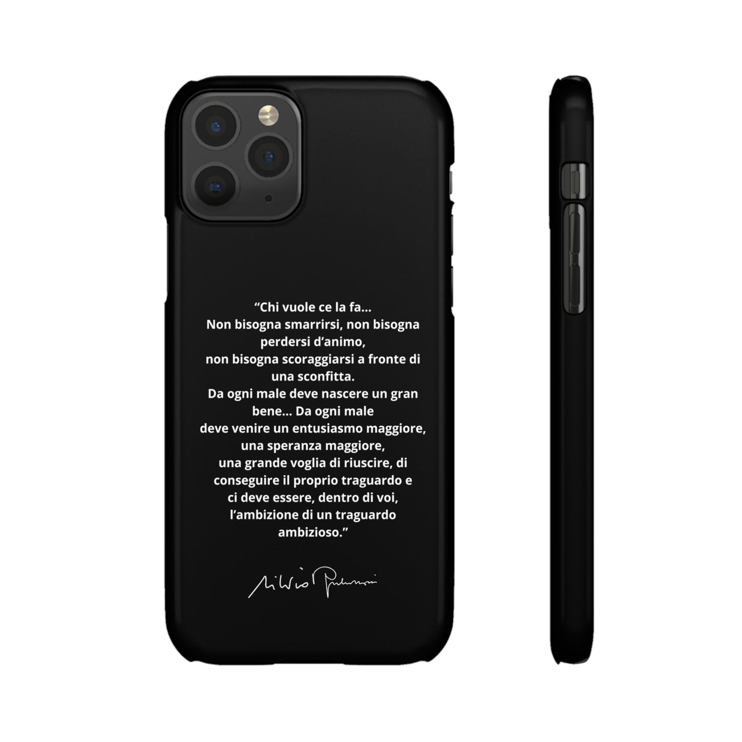 Cover Snap iPhone Silvio Motivazione - ChicGallery