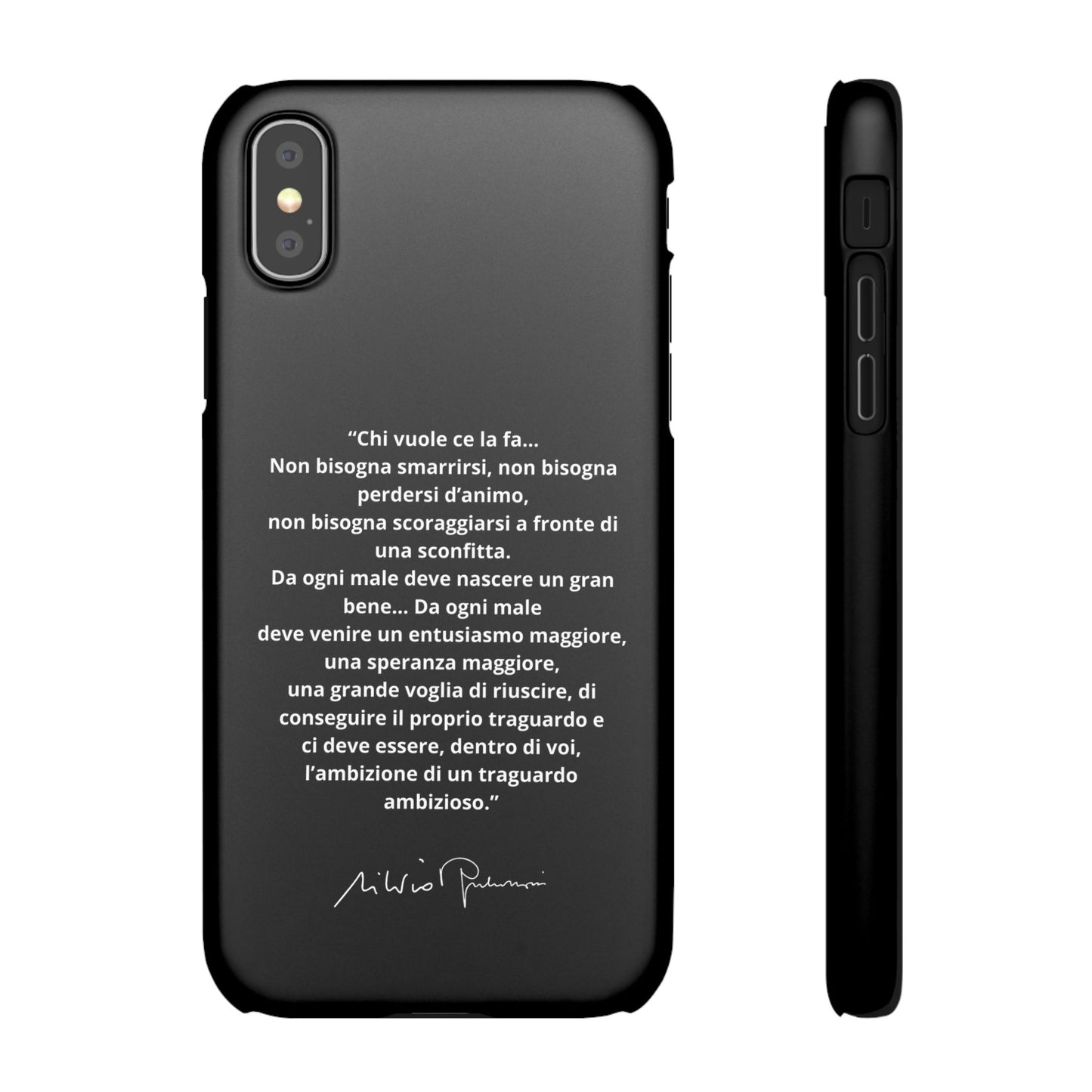 Cover Snap iPhone Silvio Motivazione - ChicGallery