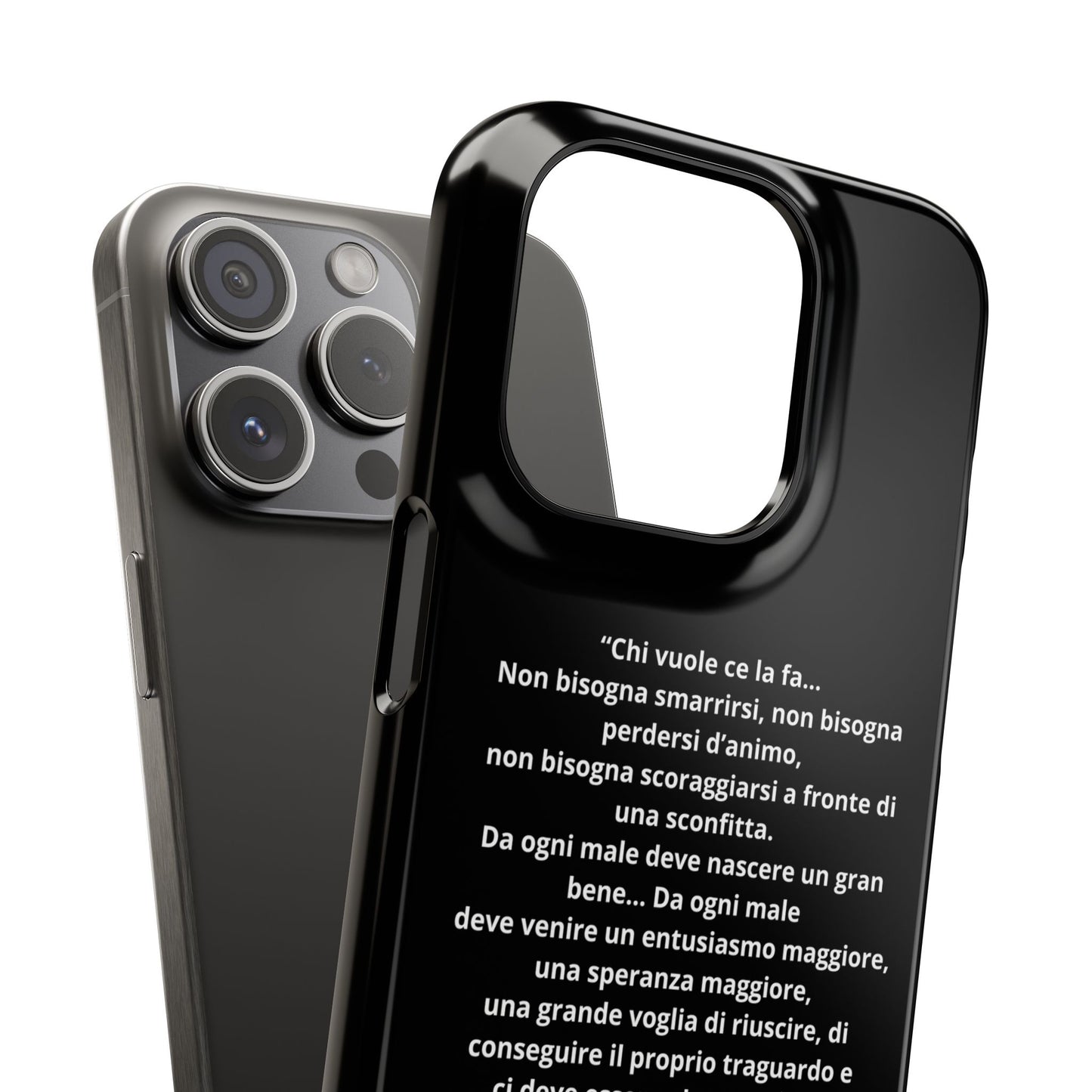 Cover Snap iPhone Silvio Motivazione - ChicGallery