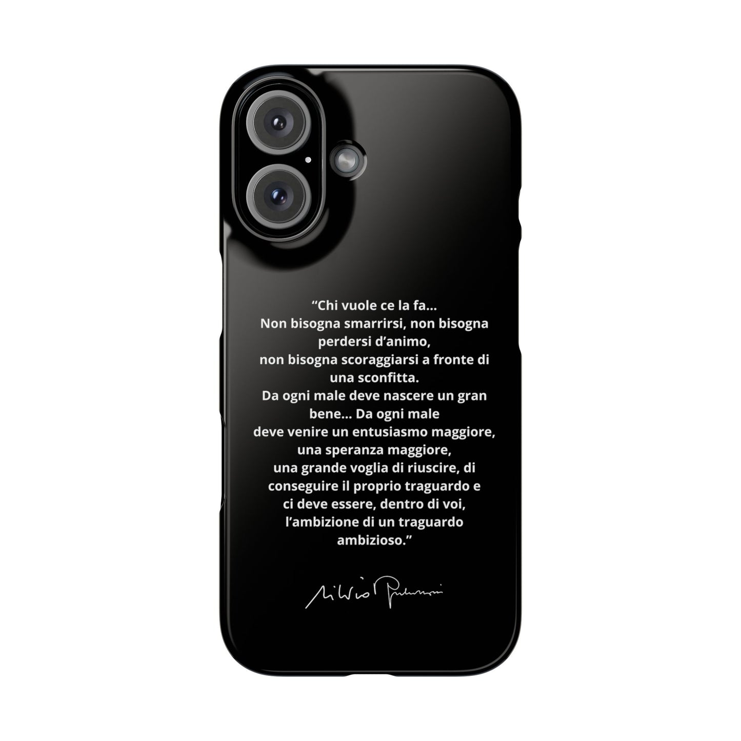Cover Snap iPhone Silvio Motivazione - ChicGallery