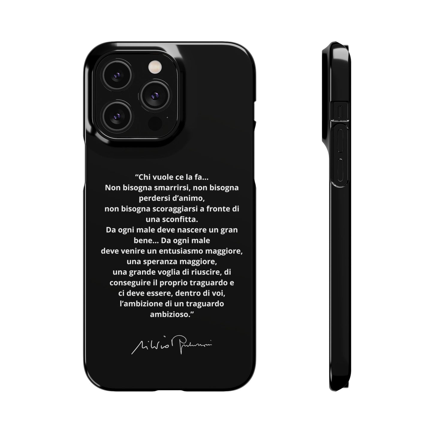Cover Snap iPhone Silvio Motivazione - ChicGallery