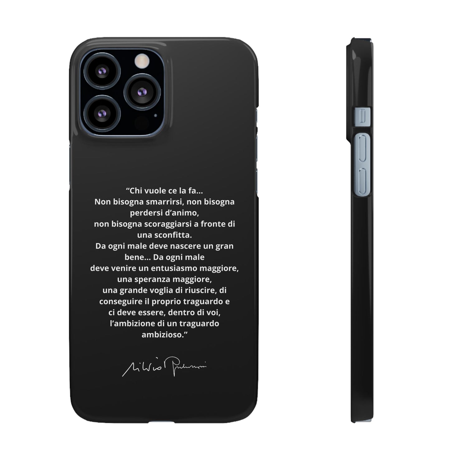 Cover Snap iPhone Silvio Motivazione - ChicGallery