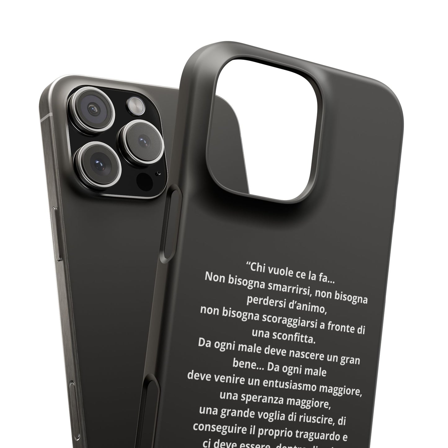 Cover Snap iPhone Silvio Motivazione - ChicGallery