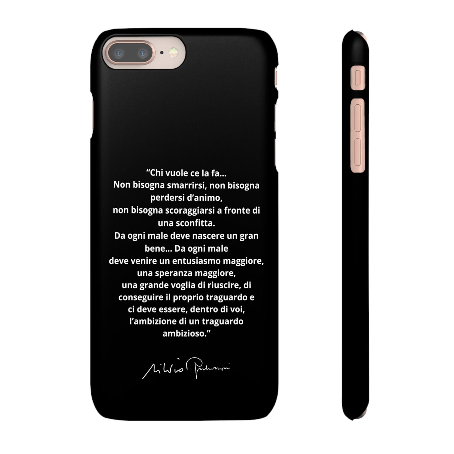 Cover Snap iPhone Silvio Motivazione - ChicGallery