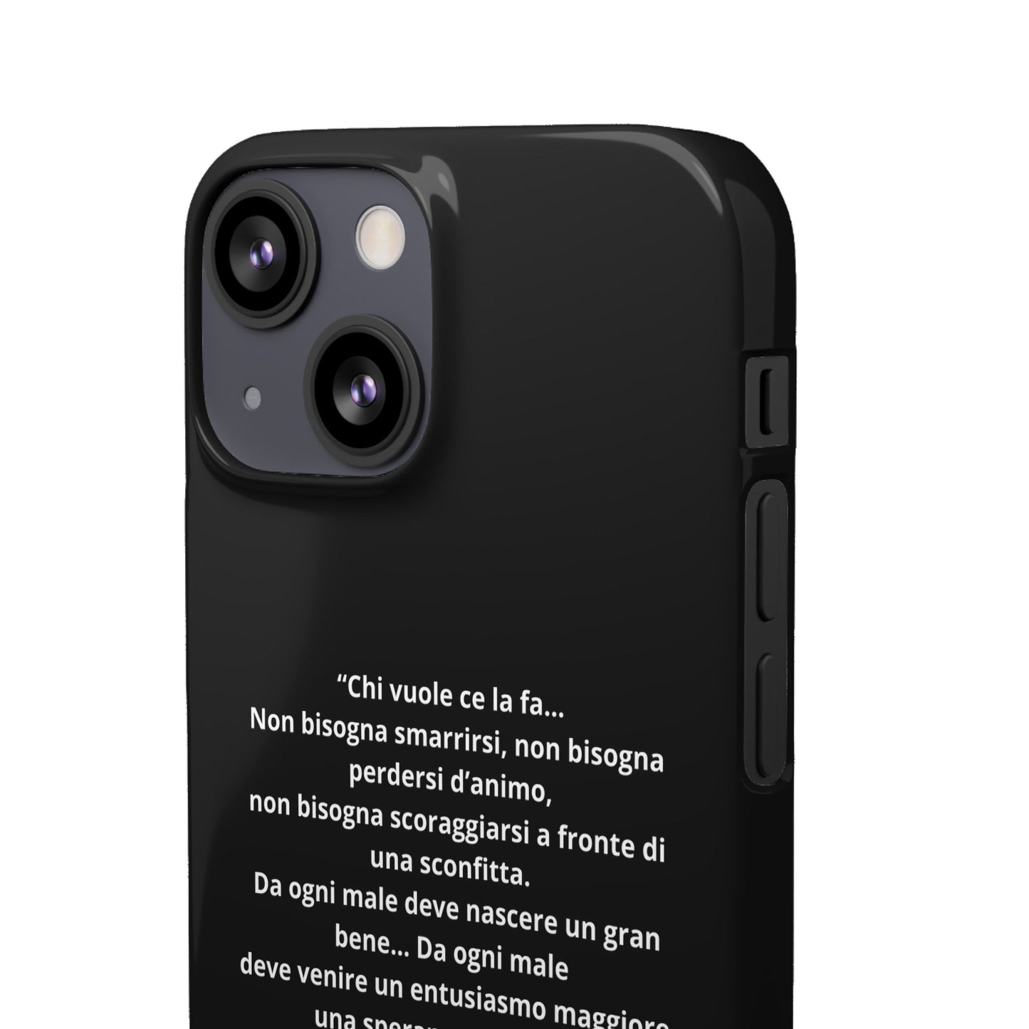 Cover Snap iPhone Silvio Motivazione - ChicGallery