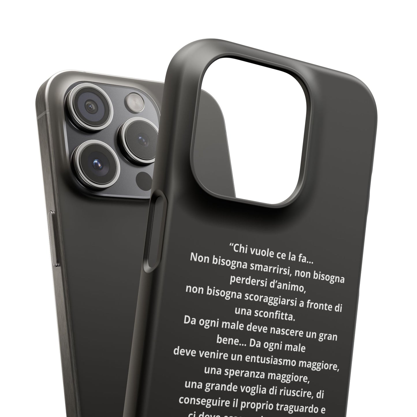 Cover Snap iPhone Silvio Motivazione - ChicGallery