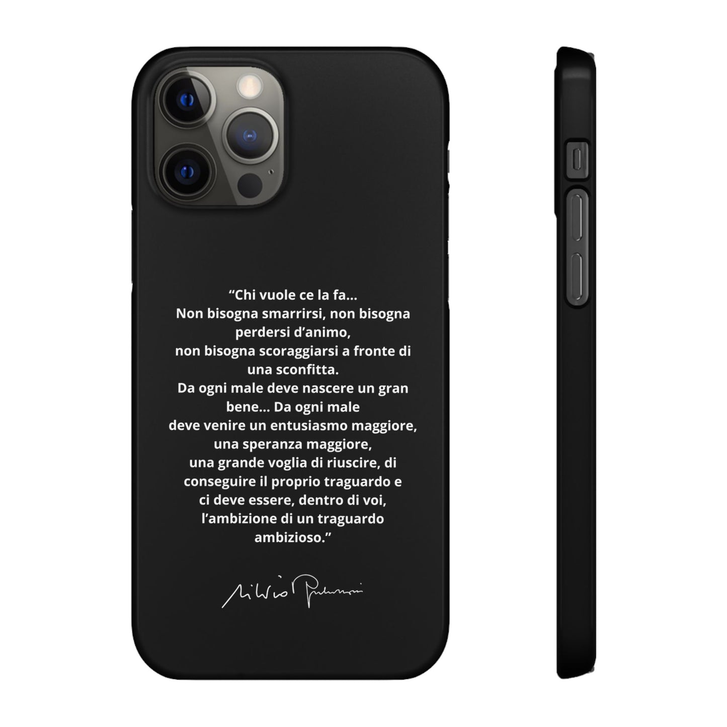 Cover Snap iPhone Silvio Motivazione - ChicGallery