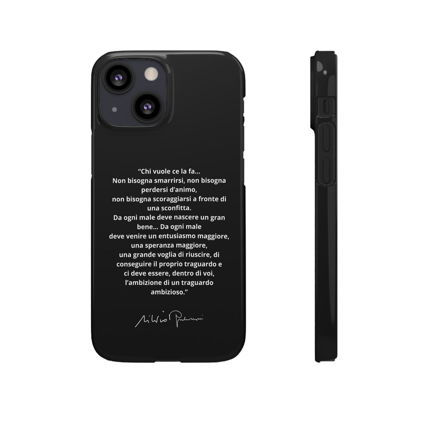 Cover Snap iPhone Silvio Motivazione - ChicGallery
