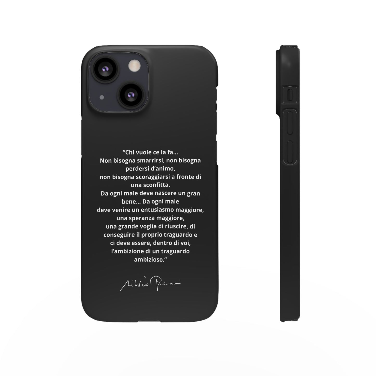 Cover Snap iPhone Silvio Motivazione - ChicGallery