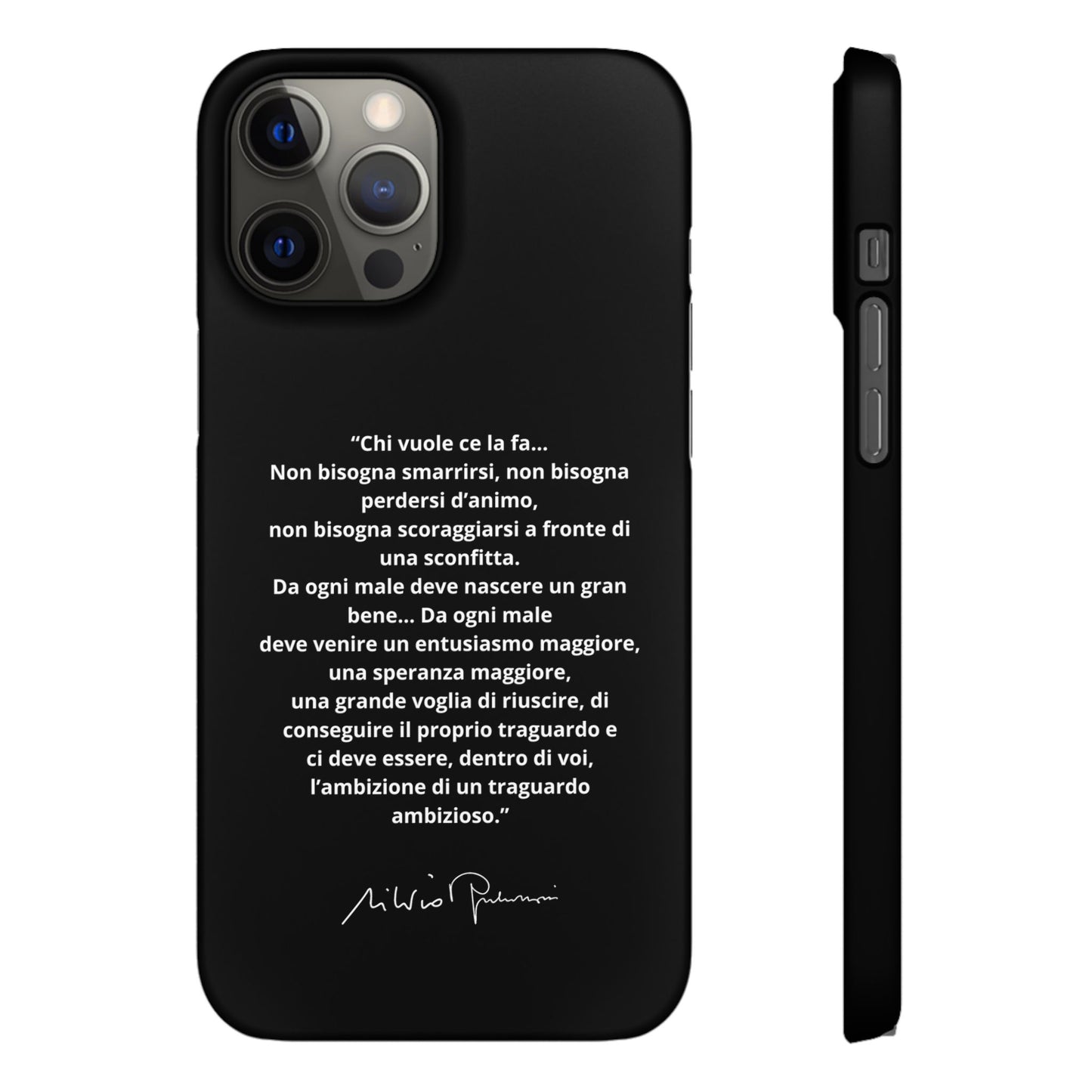 Cover Snap iPhone Silvio Motivazione - ChicGallery