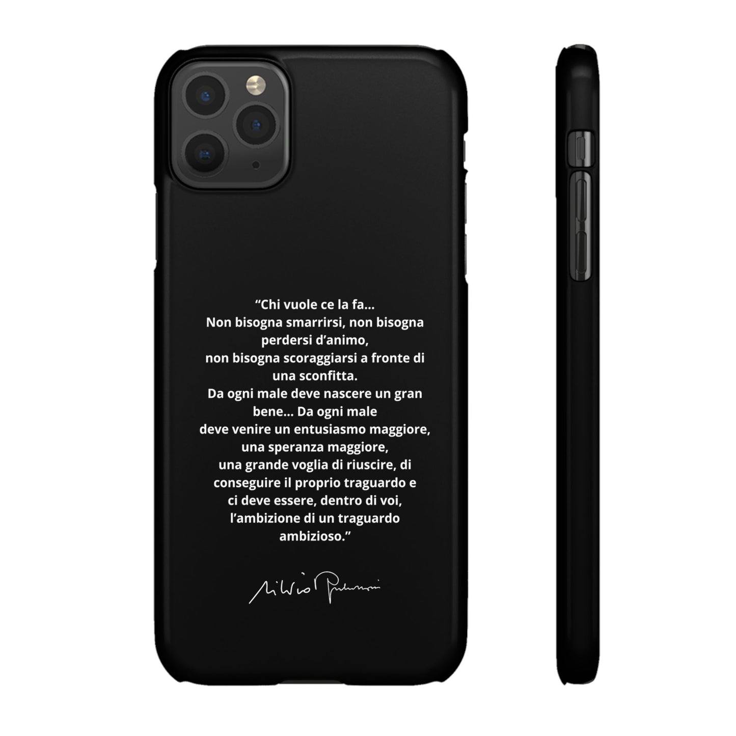Cover Snap iPhone Silvio Motivazione - ChicGallery