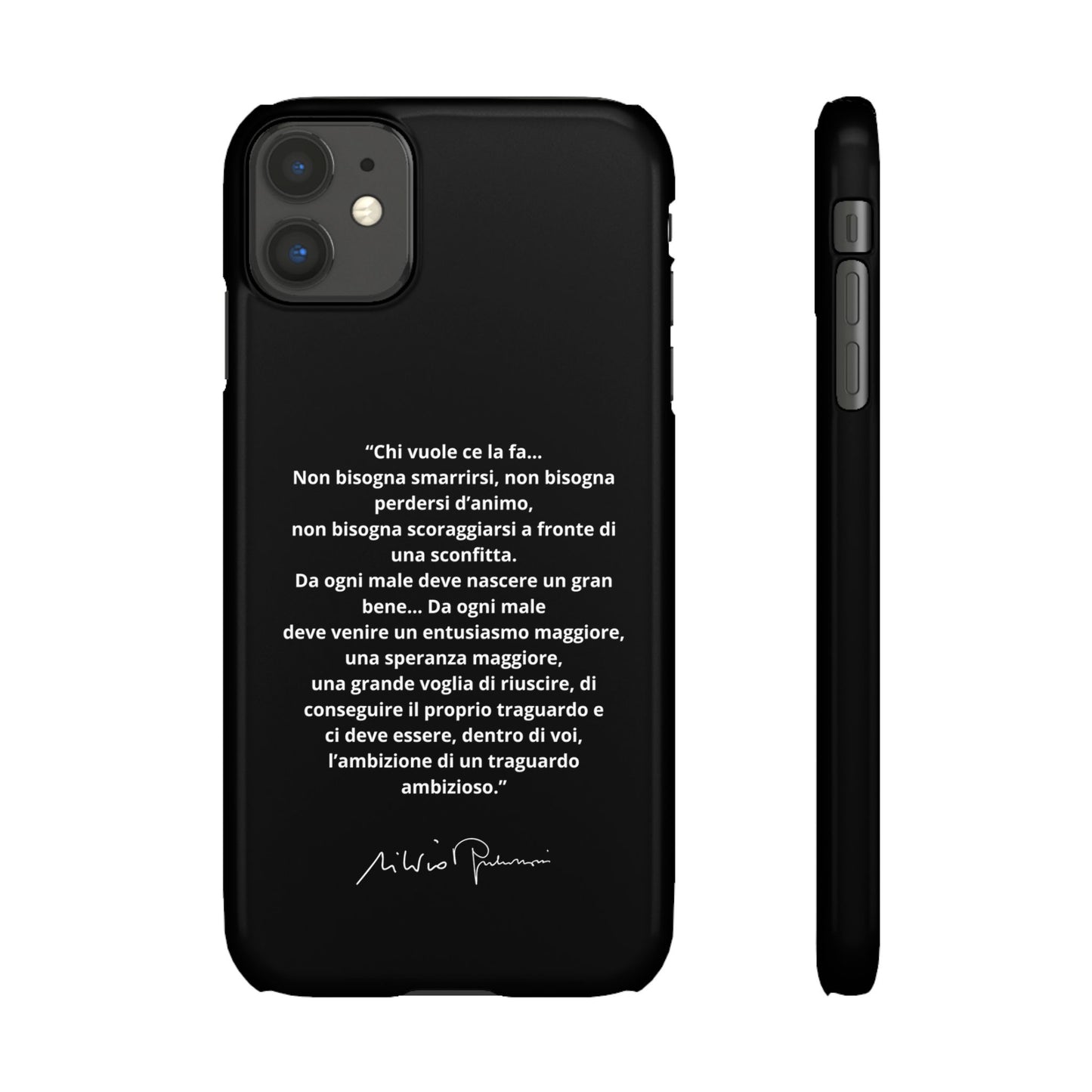 Cover Snap iPhone Silvio Motivazione - ChicGallery