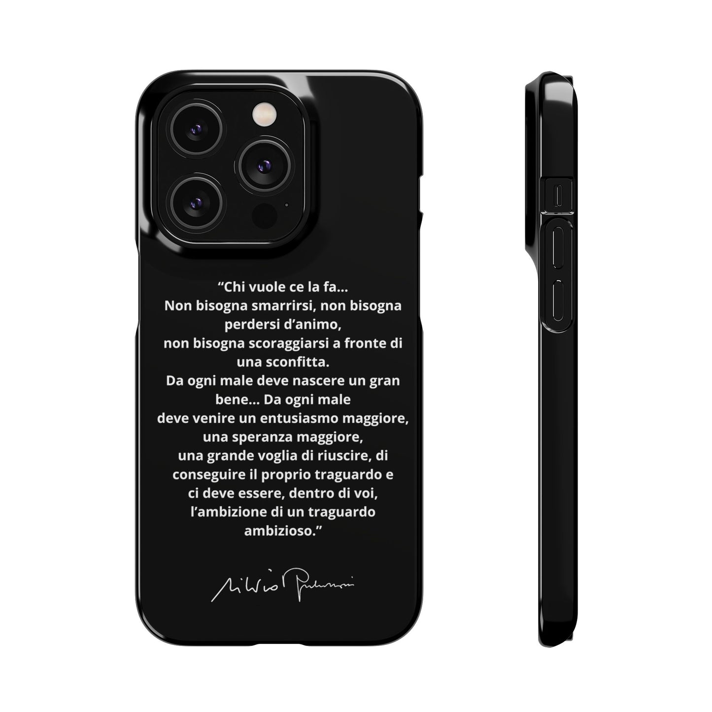 Cover Snap iPhone Silvio Motivazione - ChicGallery