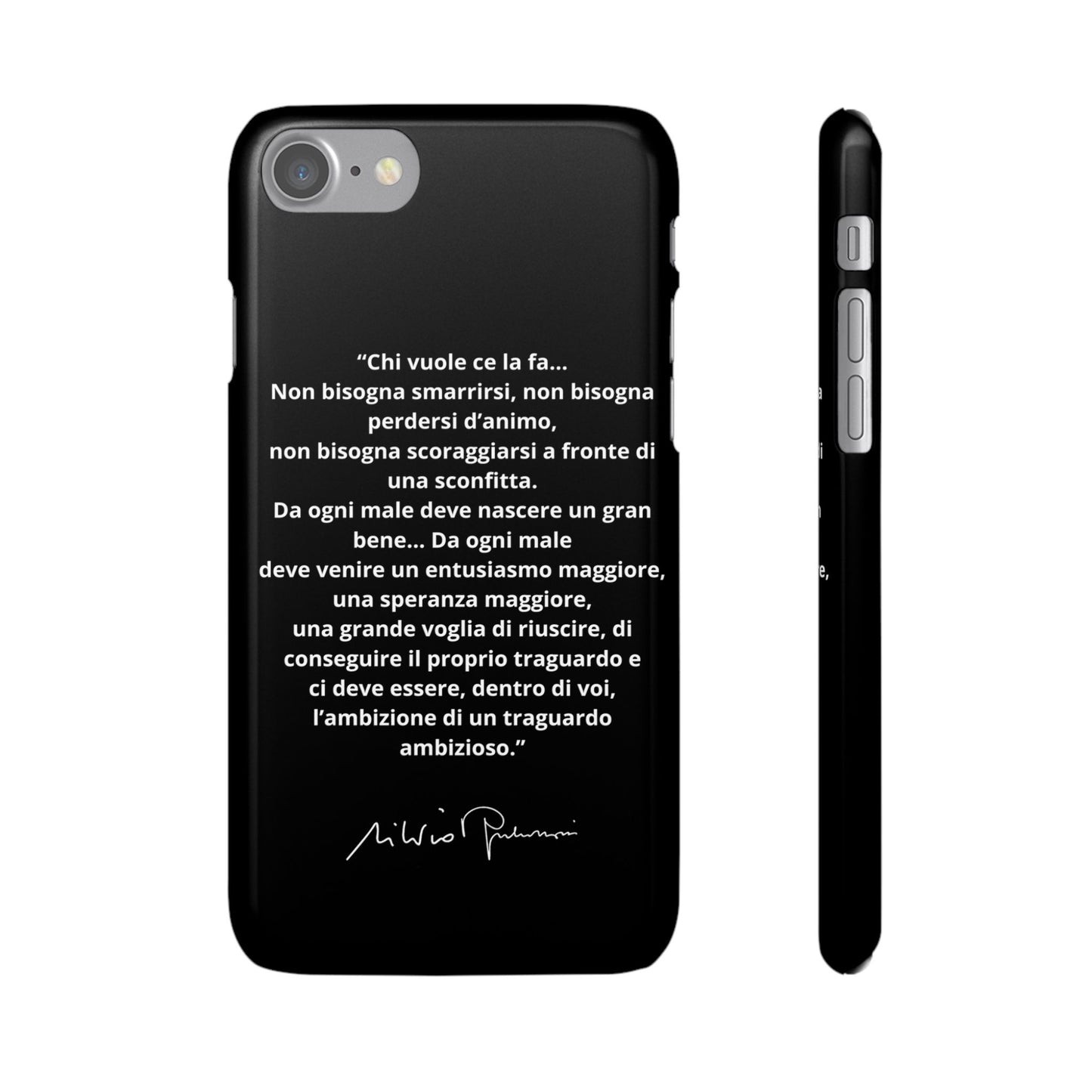 Cover Snap iPhone Silvio Motivazione - ChicGallery