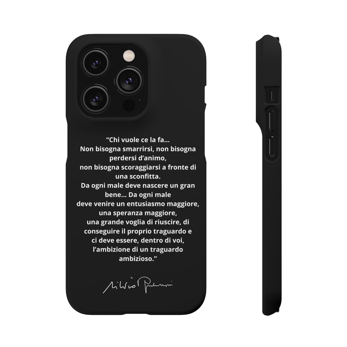 Cover Snap iPhone Silvio Motivazione - ChicGallery