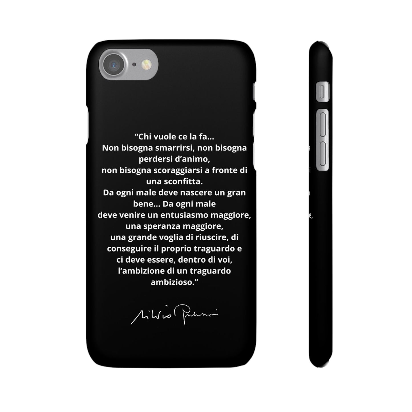 Cover Snap iPhone Silvio Motivazione - ChicGallery