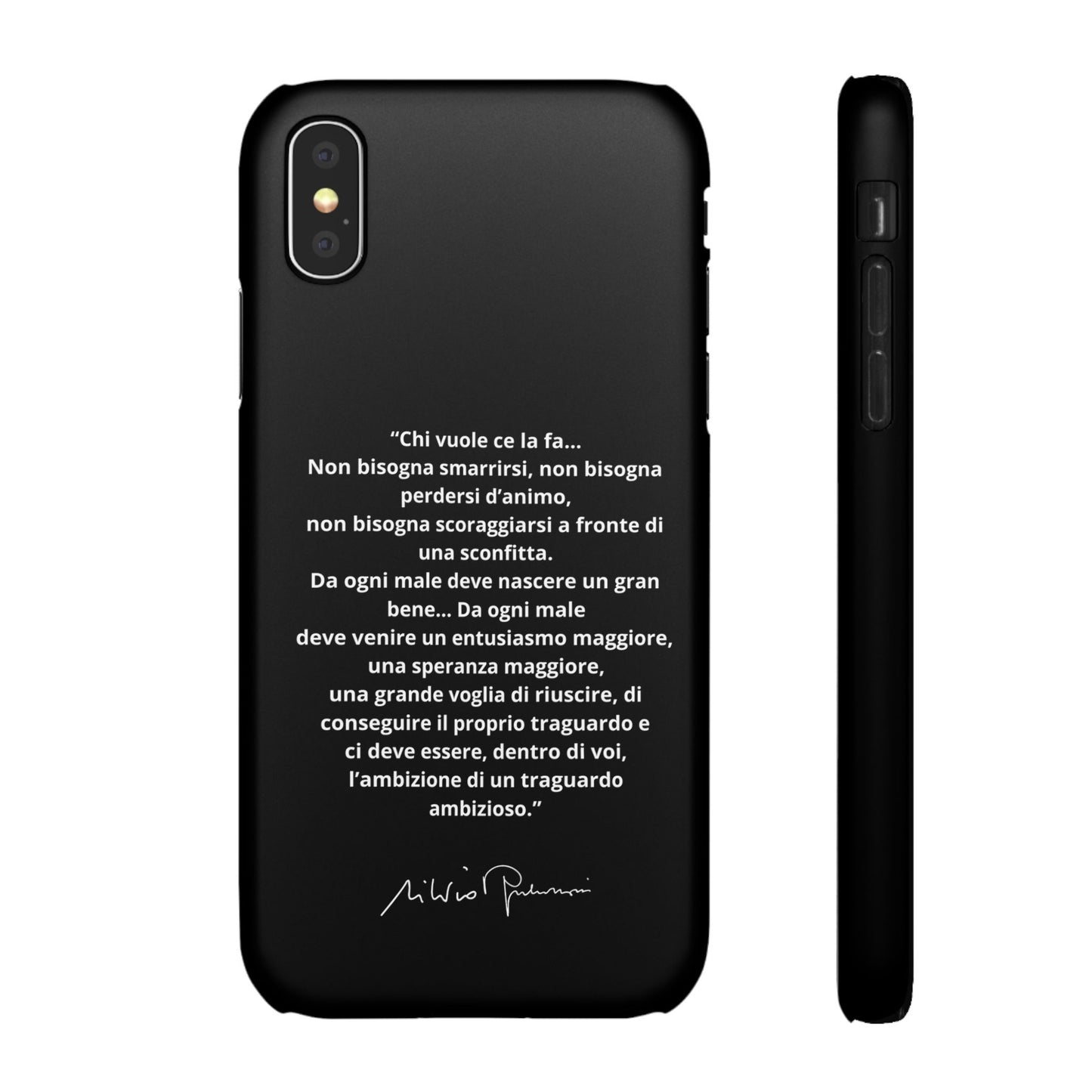Cover Snap iPhone Silvio Motivazione - ChicGallery