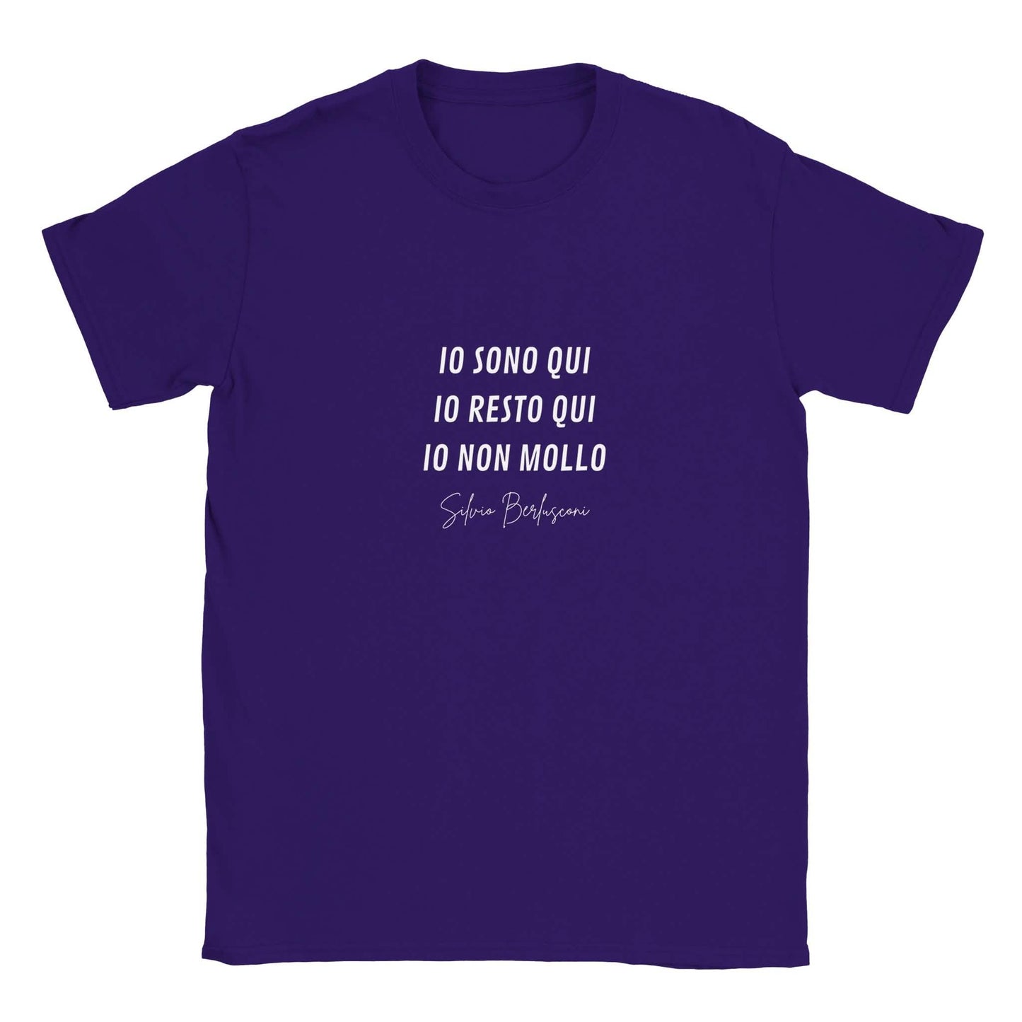 T-shirt Unisex Io Non Mollo. Silvio Berlusconi - ChicGallery