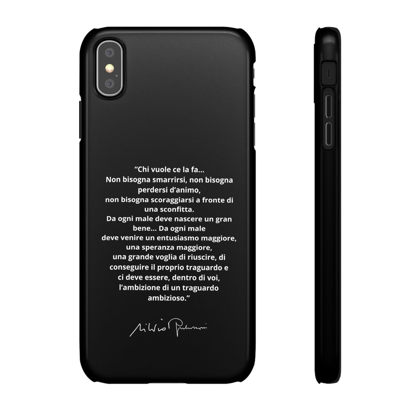 Cover Snap iPhone Silvio Motivazione - ChicGallery