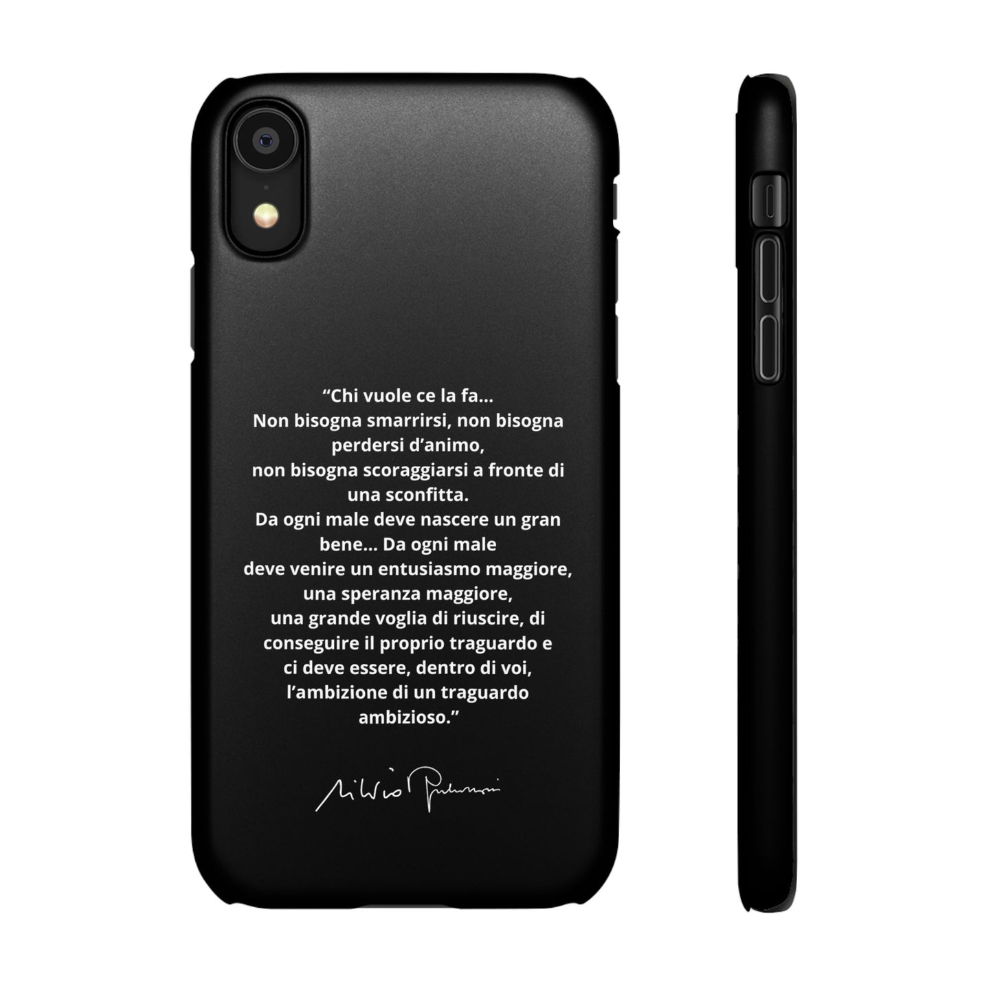 Cover Snap iPhone Silvio Motivazione - ChicGallery