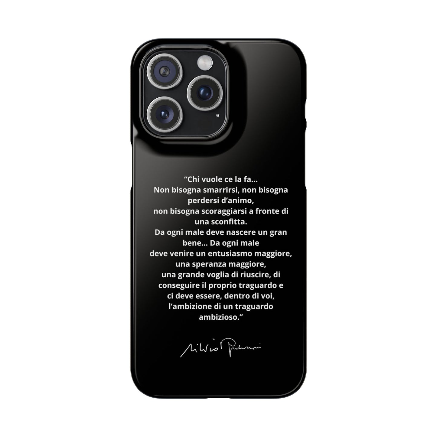 Cover Snap iPhone Silvio Motivazione - ChicGallery