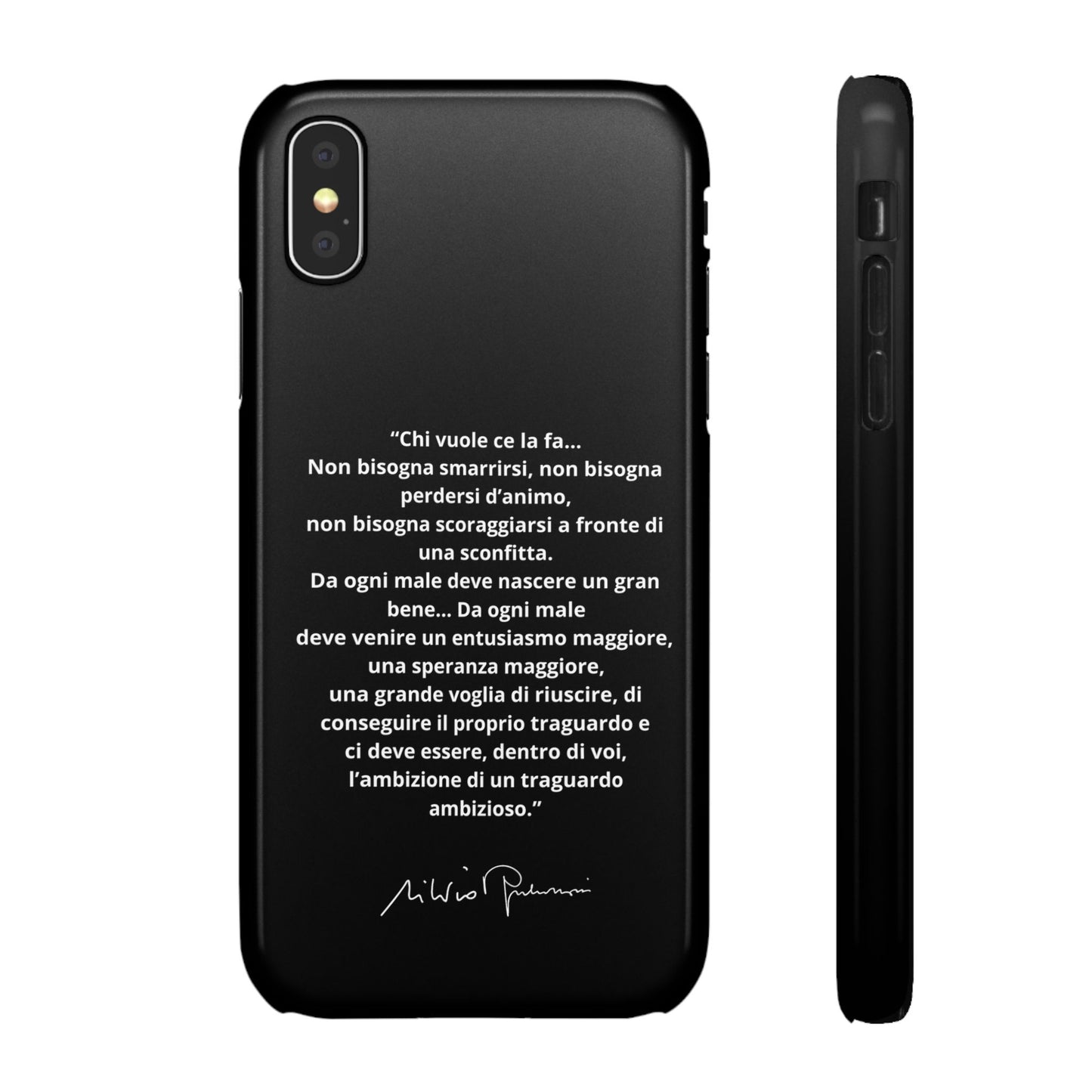 Cover Snap iPhone Silvio Motivazione - ChicGallery