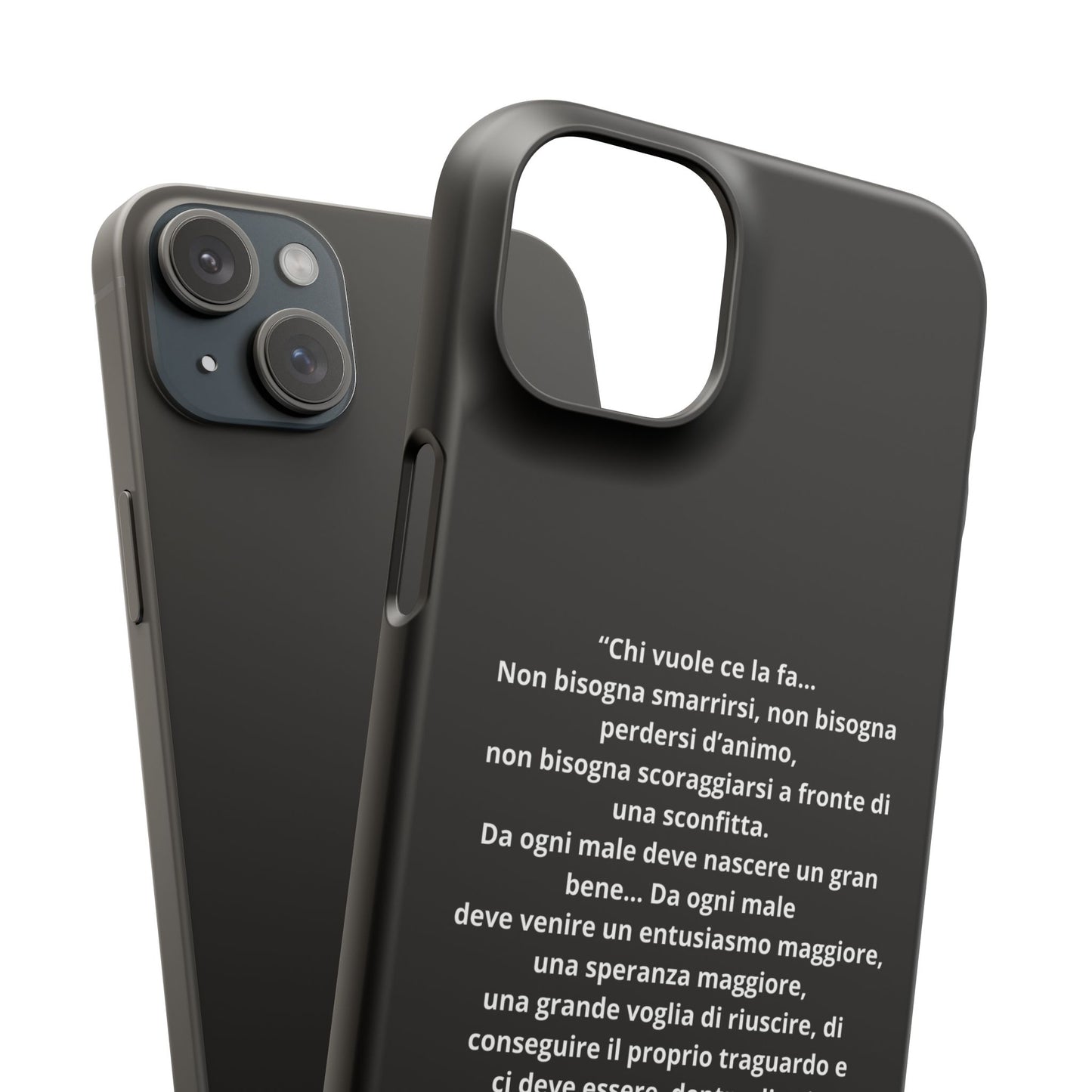 Cover Snap iPhone Silvio Motivazione - ChicGallery