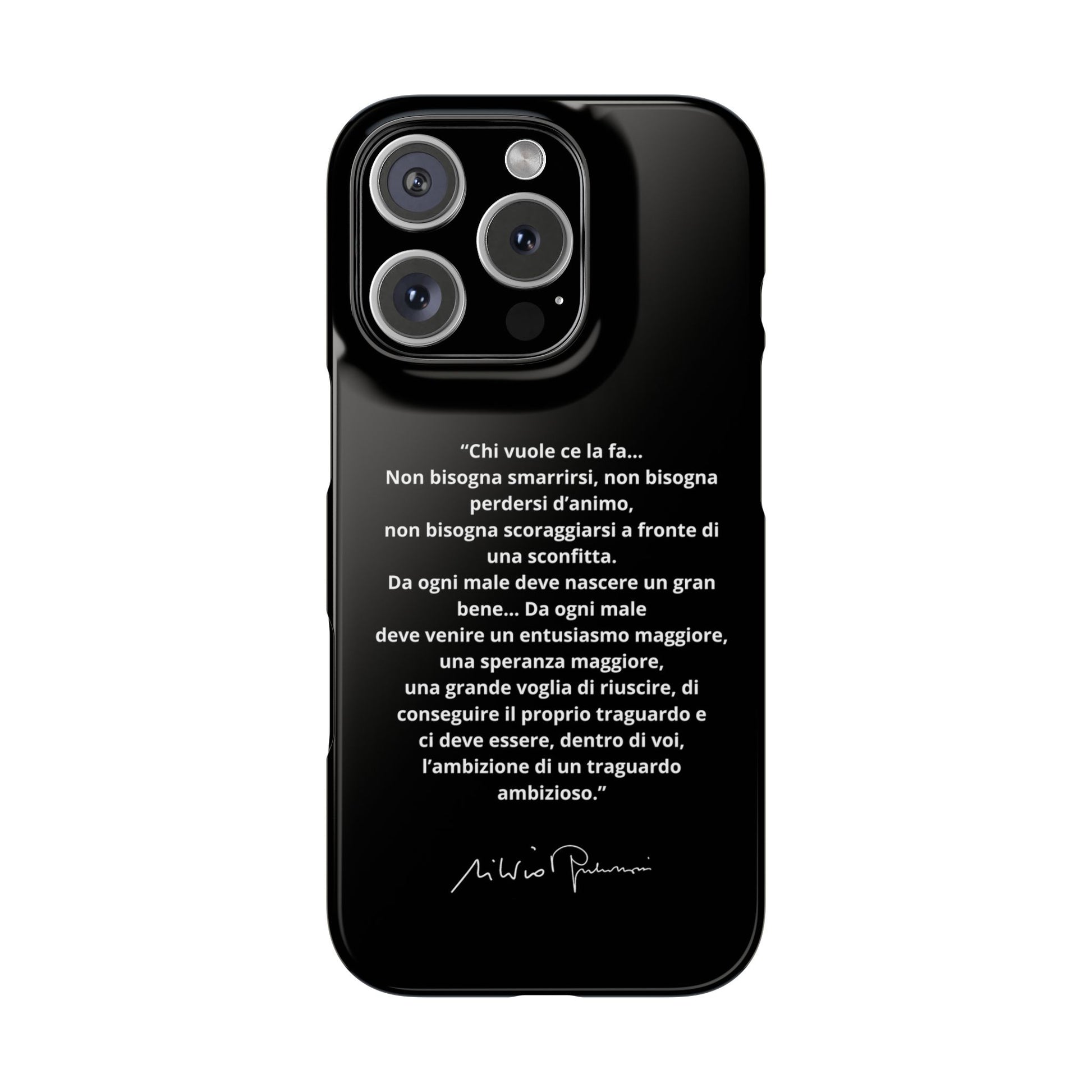 Cover Snap iPhone Silvio Motivazione - ChicGallery