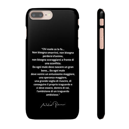 Cover Snap iPhone Silvio Motivazione - ChicGallery
