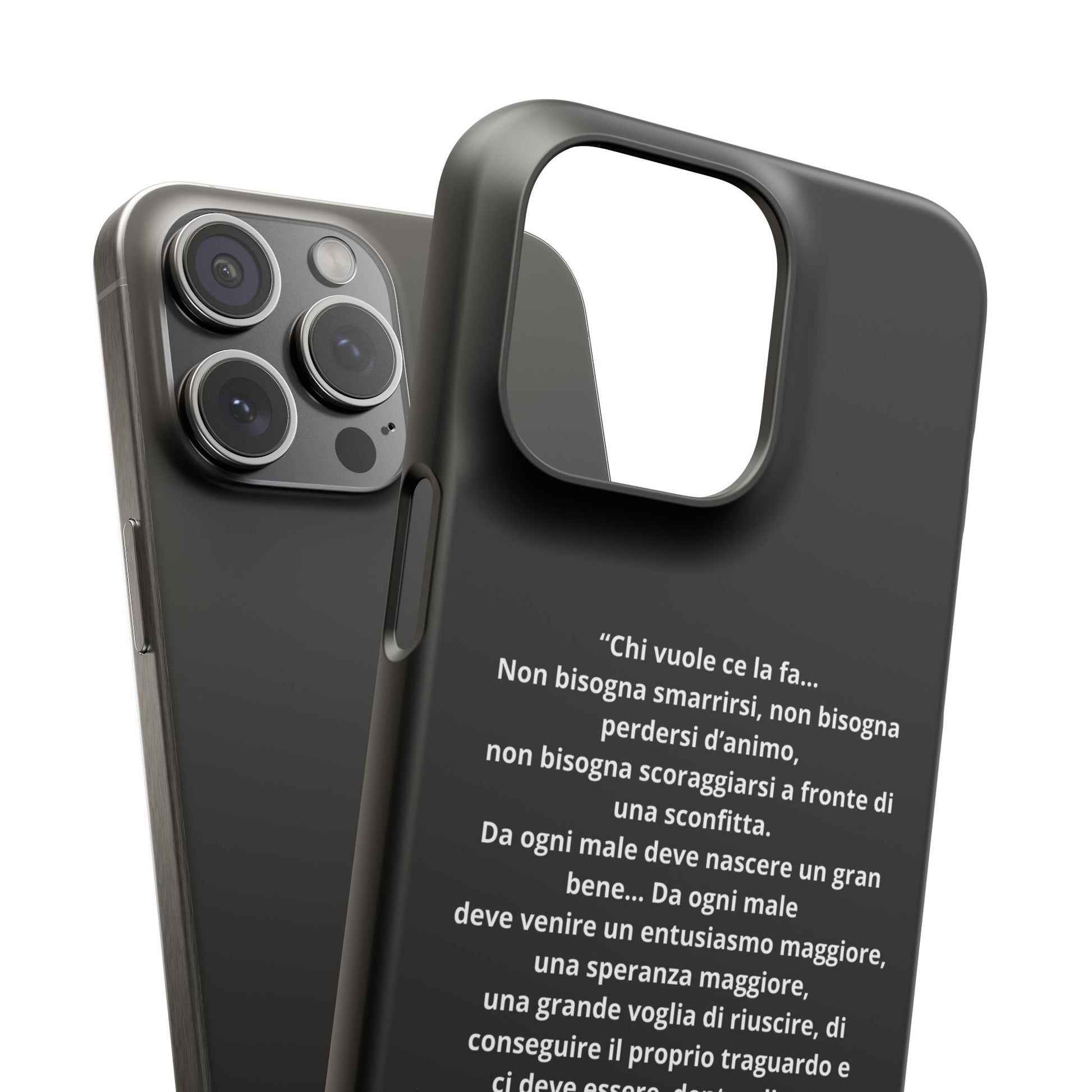 Cover Snap iPhone Silvio Motivazione - ChicGallery