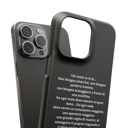 Cover Snap iPhone Silvio Motivazione - ChicGallery