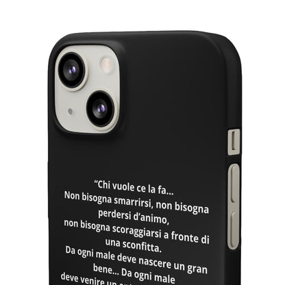 Cover Snap iPhone Silvio Motivazione - ChicGallery