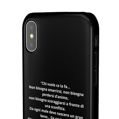 Cover Snap iPhone Silvio Motivazione - ChicGallery