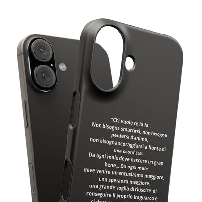 Cover Snap iPhone Silvio Motivazione - ChicGallery