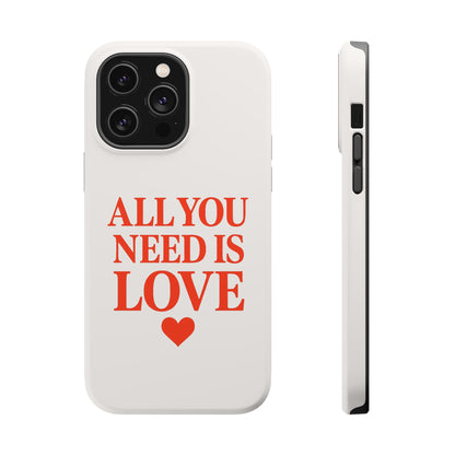 "All You Need Is Love" Sarcastic Case | Minimalist Impact-Resistant Cover