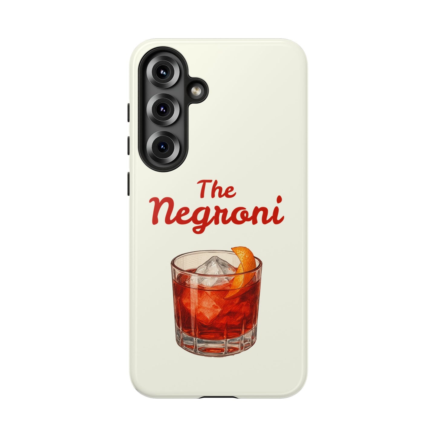 "The Negroni" Aesthetic Phone Case | Iconic Cocktail Cover for iPhone & Samsung