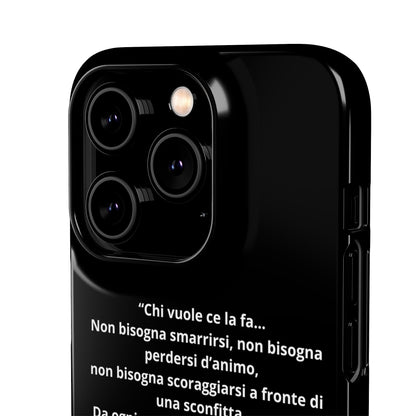 Cover Snap iPhone Silvio Motivazione - ChicGallery