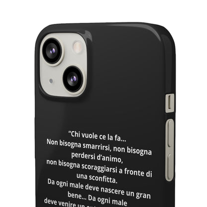 Cover Snap iPhone Silvio Motivazione - ChicGallery