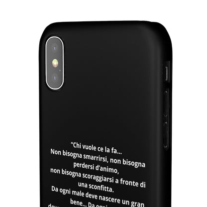 Cover Snap iPhone Silvio Motivazione - ChicGallery