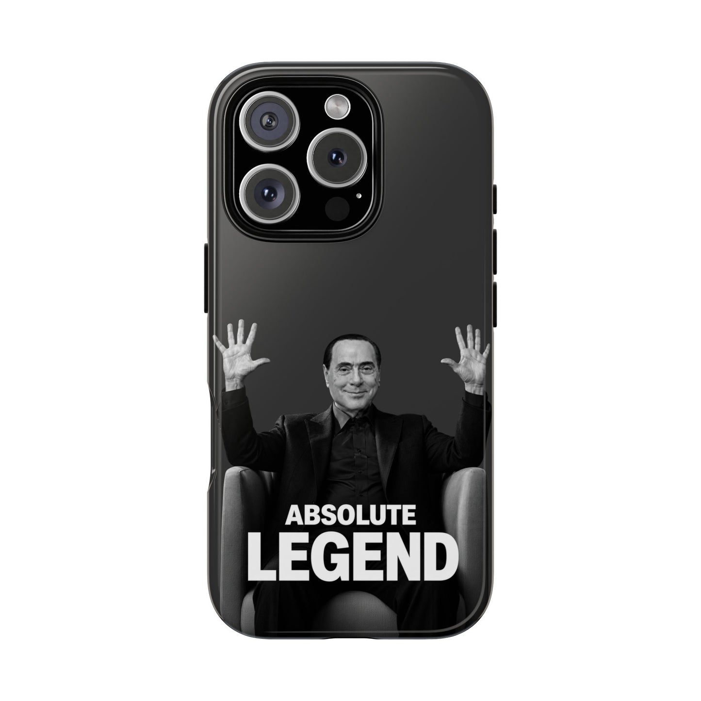 Cover "Absolute Legend" Silvio Berlusconi | iPhone e Samsung