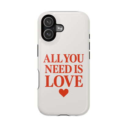 "All You Need Is Love" Sarcastic Case | Minimalist Impact-Resistant Cover