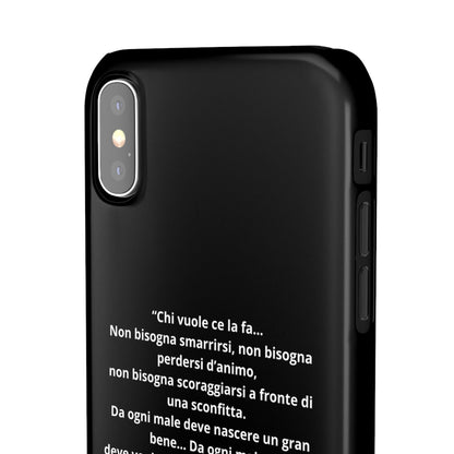 Cover Snap iPhone Silvio Motivazione - ChicGallery