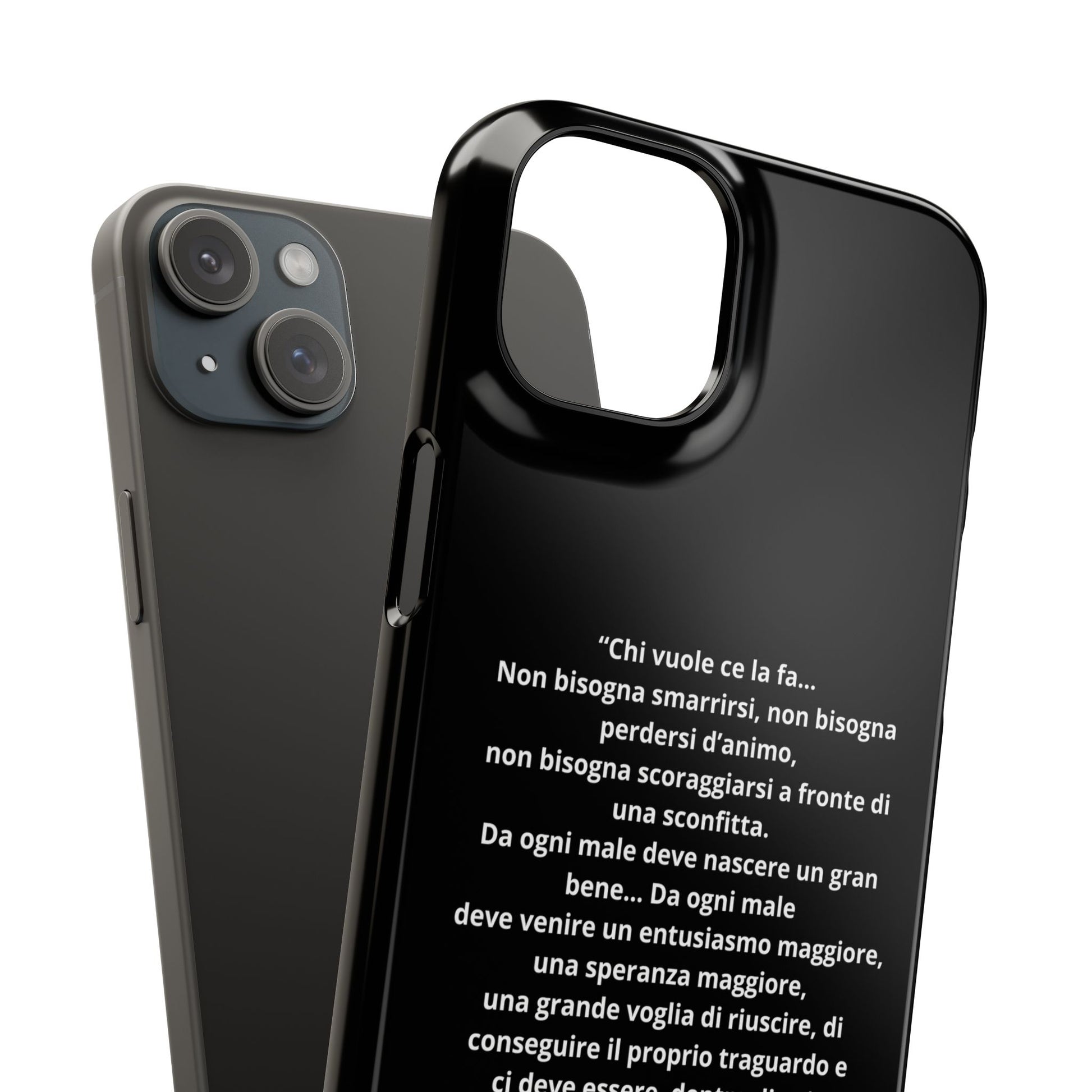 Cover Snap iPhone Silvio Motivazione - ChicGallery