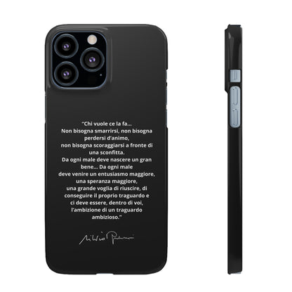 Cover Snap iPhone Silvio Motivazione - ChicGallery