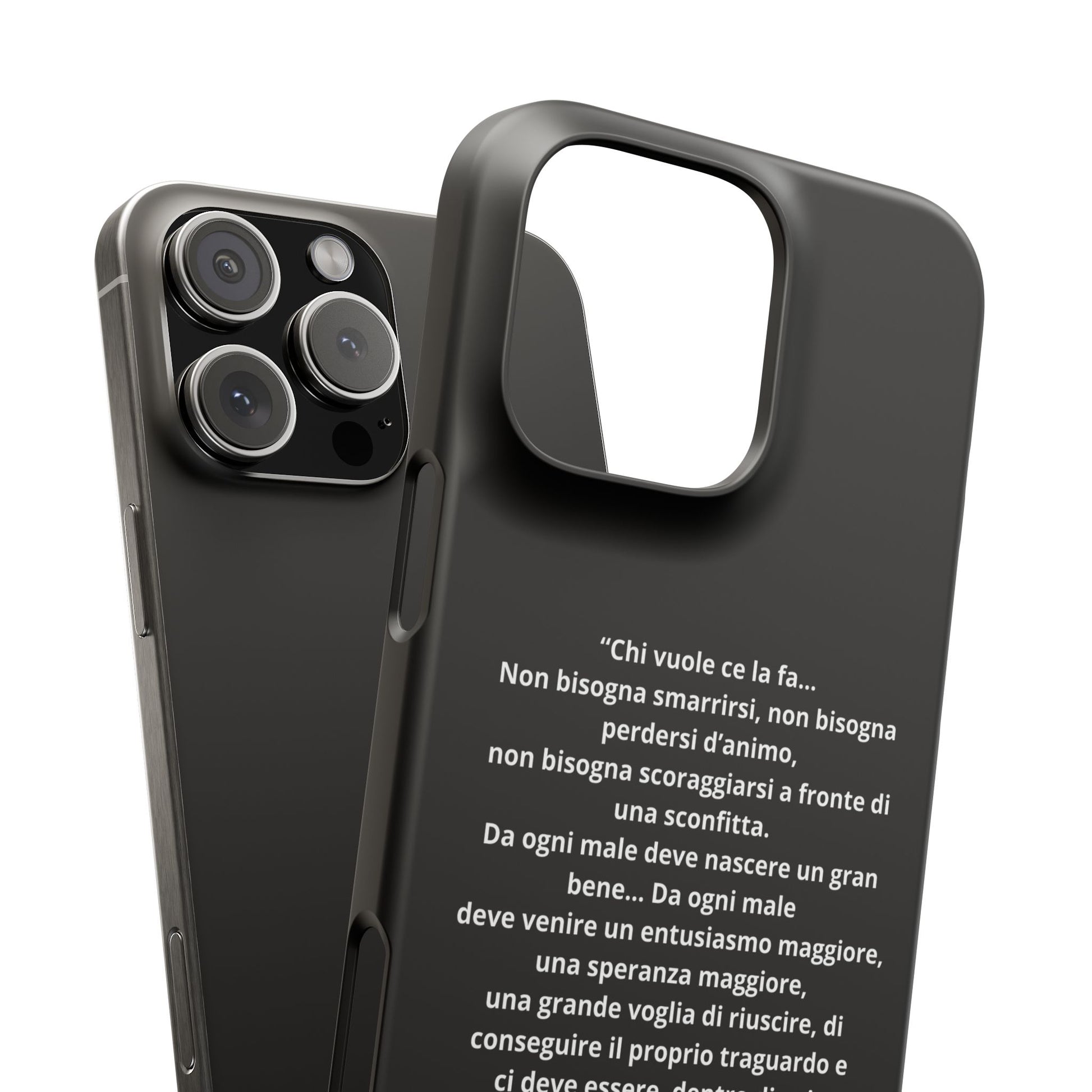 Cover Snap iPhone Silvio Motivazione - ChicGallery