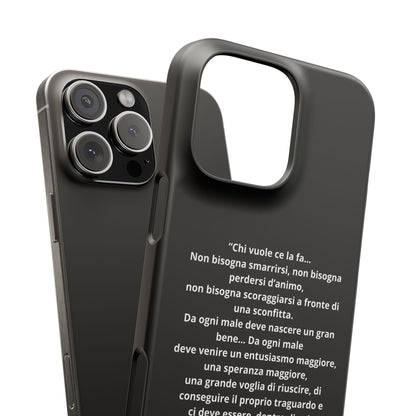 Cover Snap iPhone Silvio Motivazione - ChicGallery